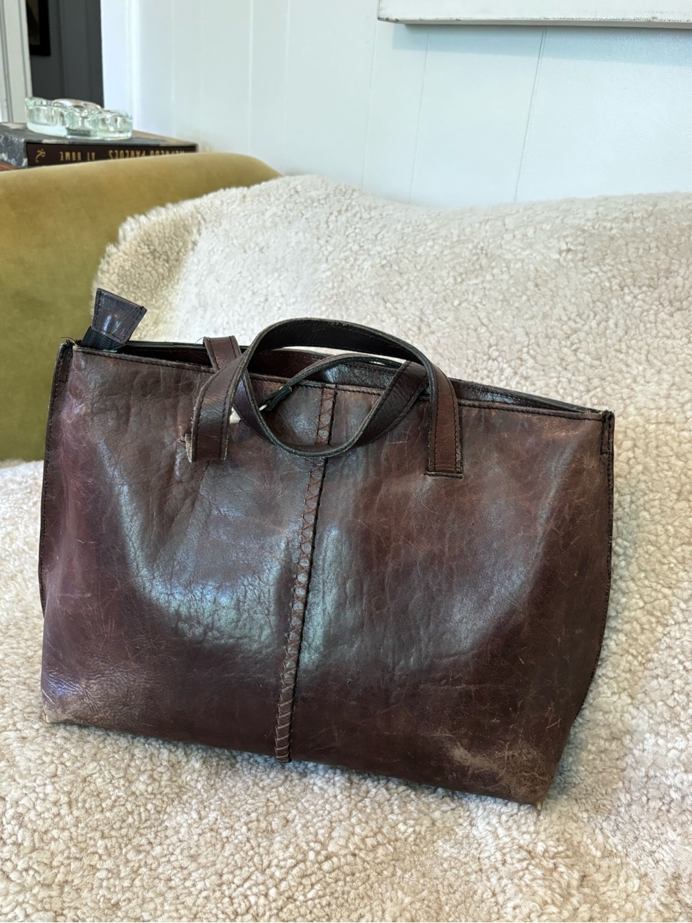 Vintage Wilsons Leather Brown Leather Tote